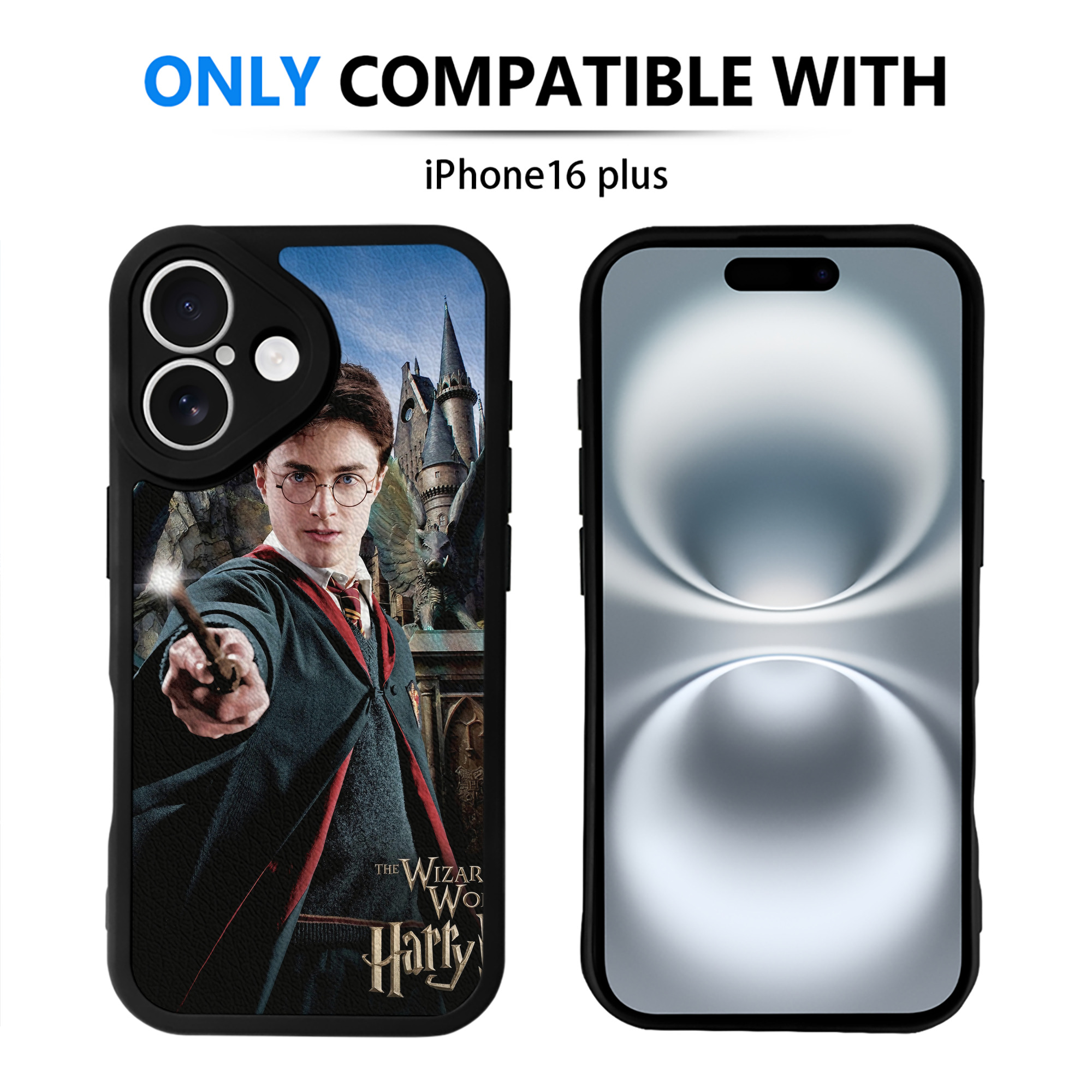 （画像用） Harry Potter ハリー・ポッターシリーズ 【iPhone 16シリーズ対応】シリコンスマホケース（レザー調） 材質：シリコン